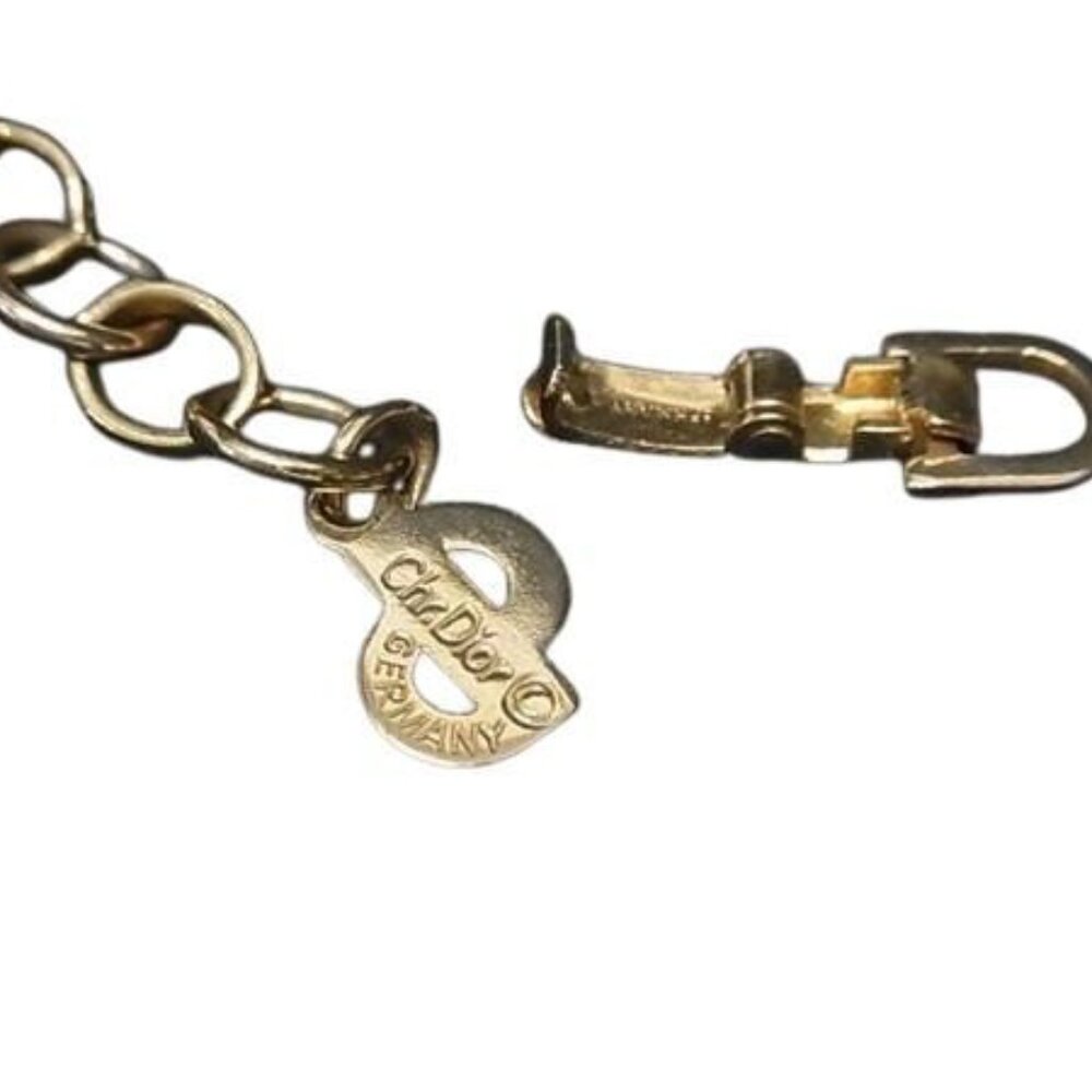 Dior Necklace Gold Metal Pearl - Picture 2 of 3